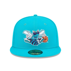 New era Charlotte Hornets NBA Hardwood Classic Turquoise 59FIFTY Fitted Cap
