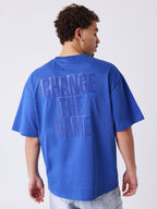 PXP Camiseta Azul Logo Strass