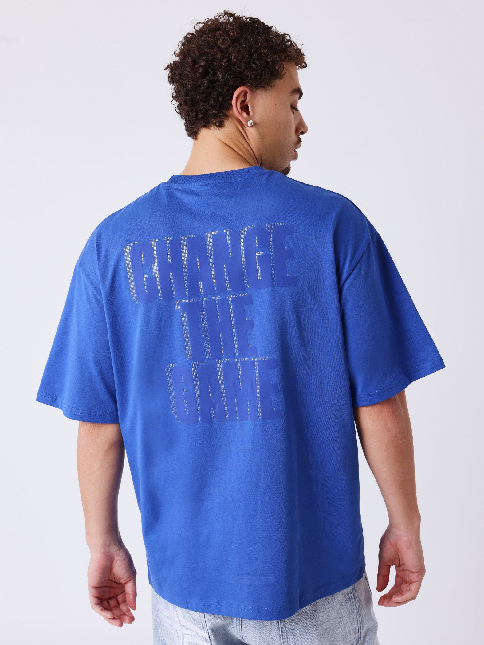 PXP Camiseta Azul Logo Strass
