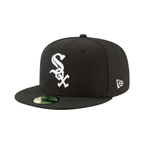 New era Gorra ajustada 59FIFTY negra oficial de los Chicago White Sox