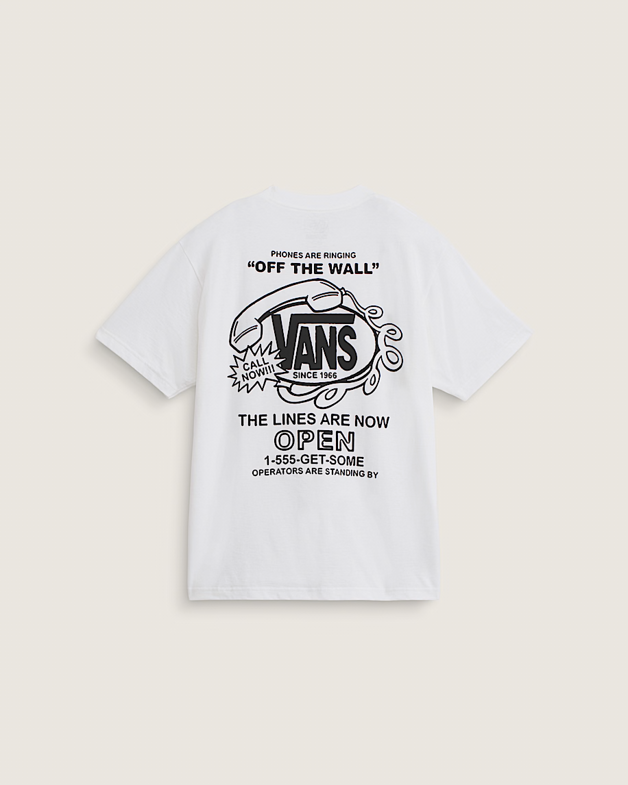 VANS HOT LINES SS TEE WHITE