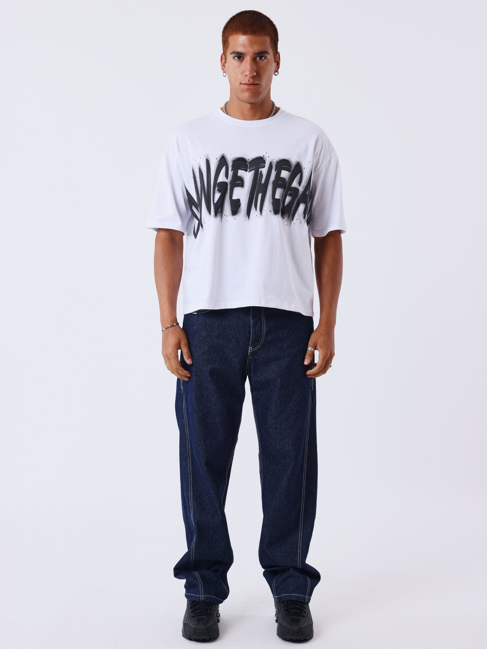 PXP CAMISETA DE MANGA CORTA GRAFF BLANCA