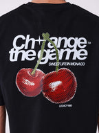 PXP Camiseta Negra Cerezas Change Game
