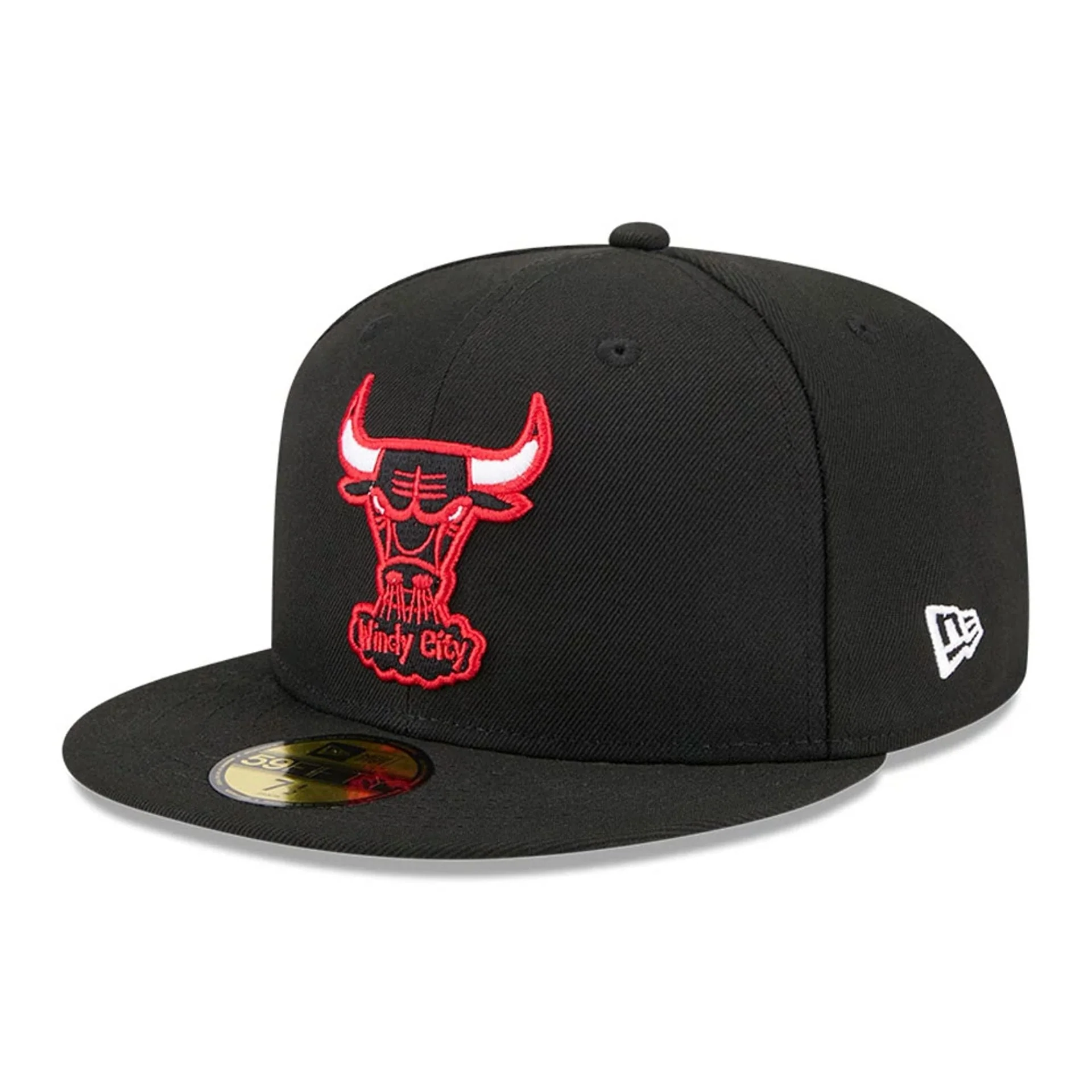 Chicago Bulls NBA Hardwood Classic Black 59FIFTY Fitted Cap