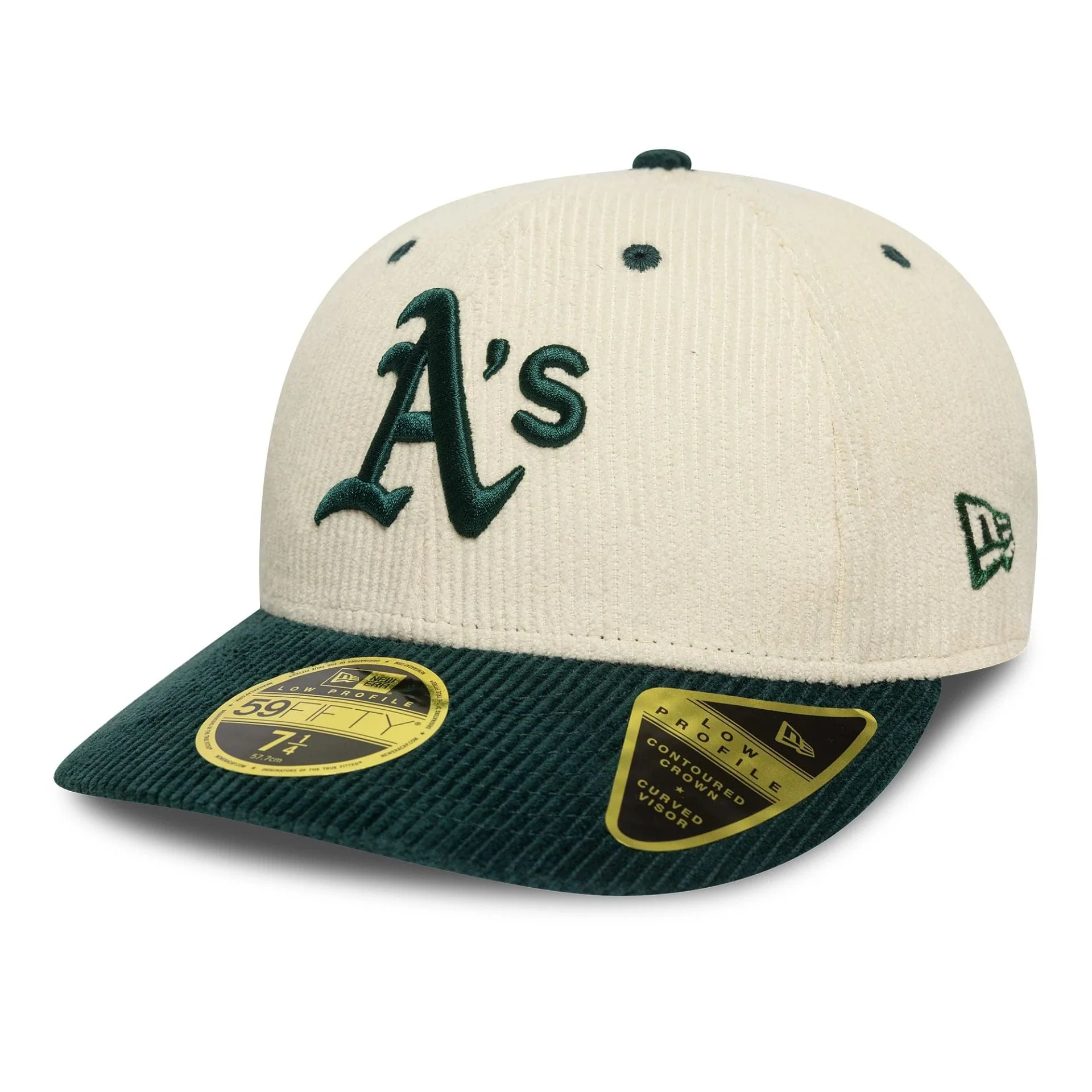 New era Oakland Athletics MLB Cord Cream Low Profile 59FIFTY Fitted Cap