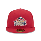 New era Denver Nuggets NBA Hardwood Classic Dark Red 59FIFTY Fitted Cap