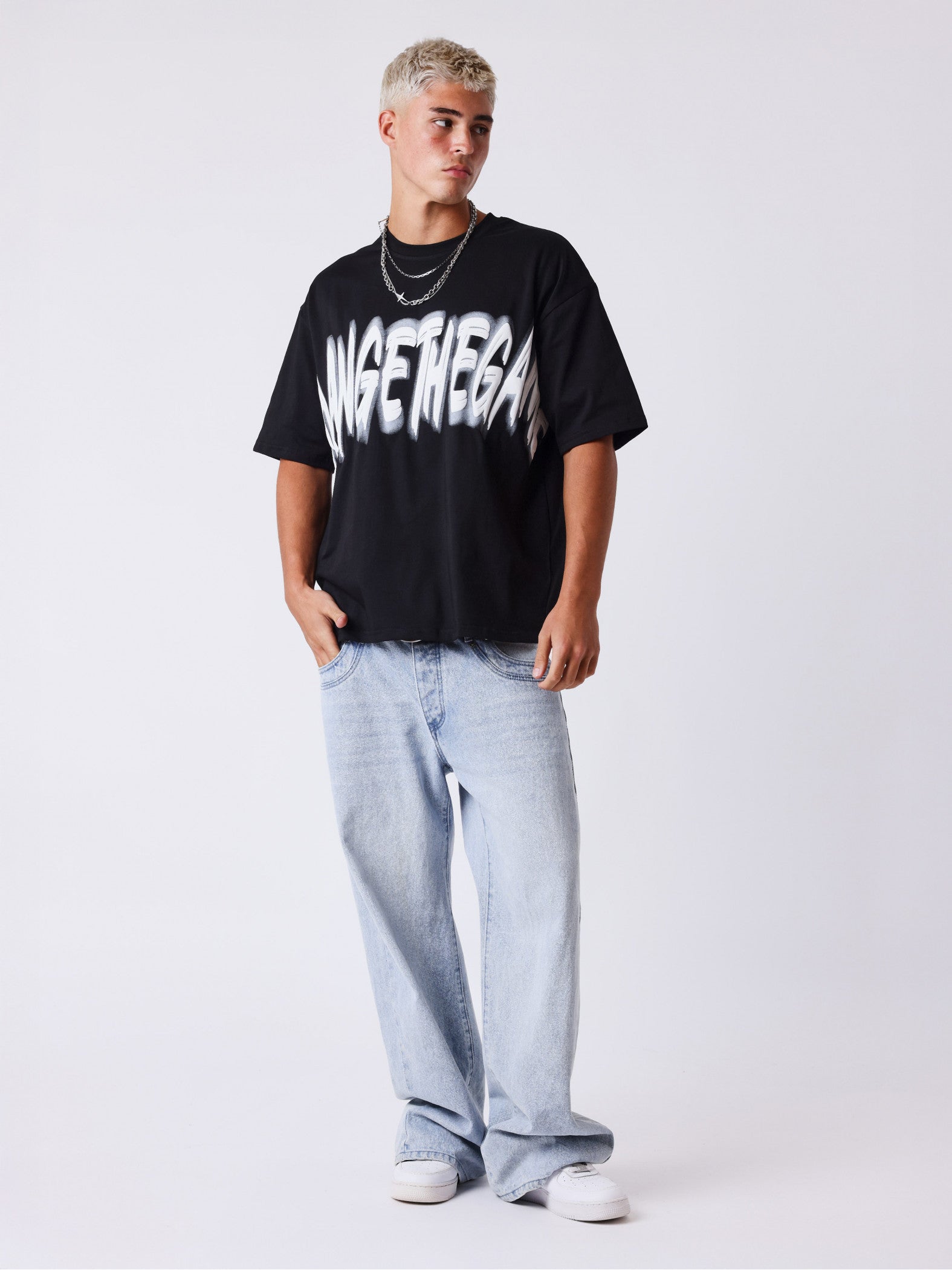 PXP CAMISETA DE MANGA CORTA GRAFF NEGRA