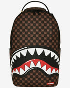Sprayground Sharks in Paris Brown Check | Urban Crave